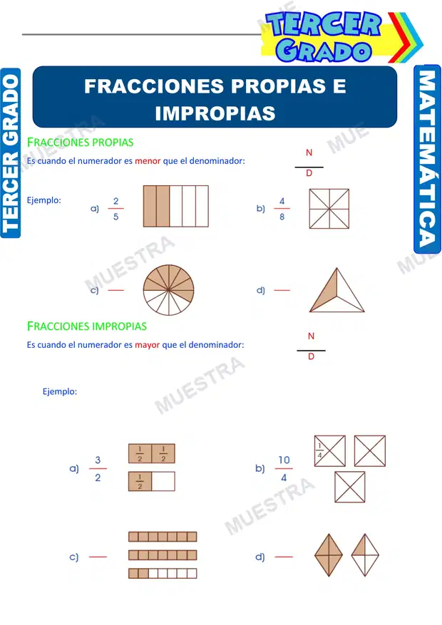 Fracciones Propias e Impropias (2)