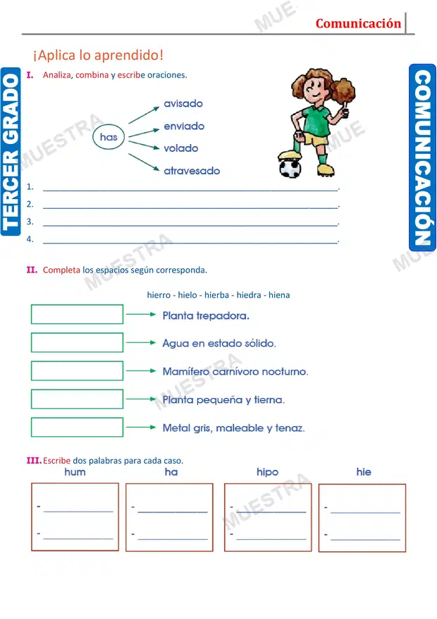 Muestra de Has o Haz