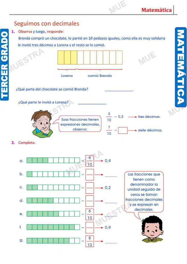 Muestra de Introducción a los Números Decimales (2)