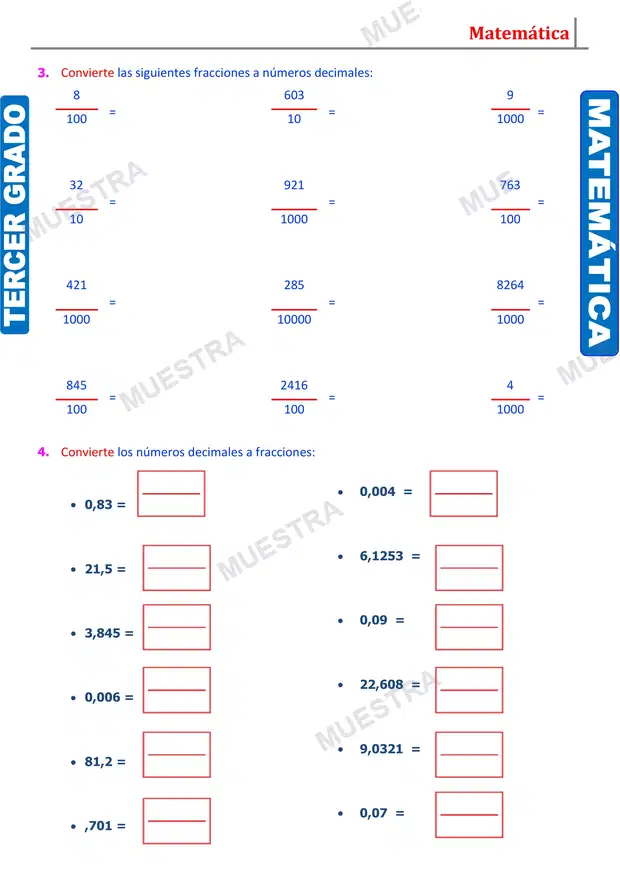Muestra de Introducción a los Números Decimales (2)