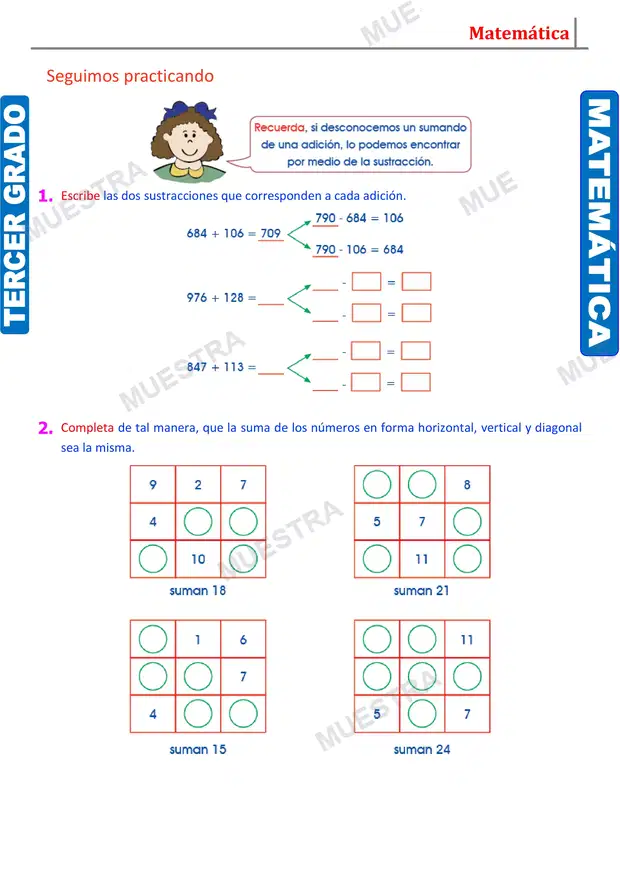 Muestra de La Sustracción y su Comprobación (2)