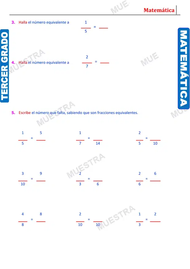 Muestra de Las Fracciones Equivalentes (2)
