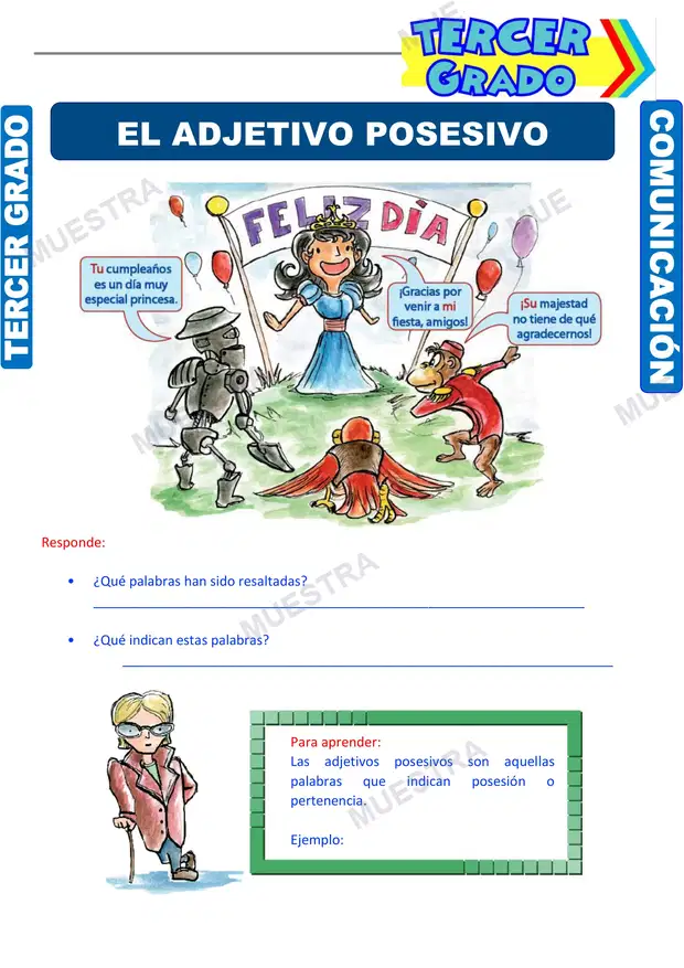 Los Adjetivos Posesivos