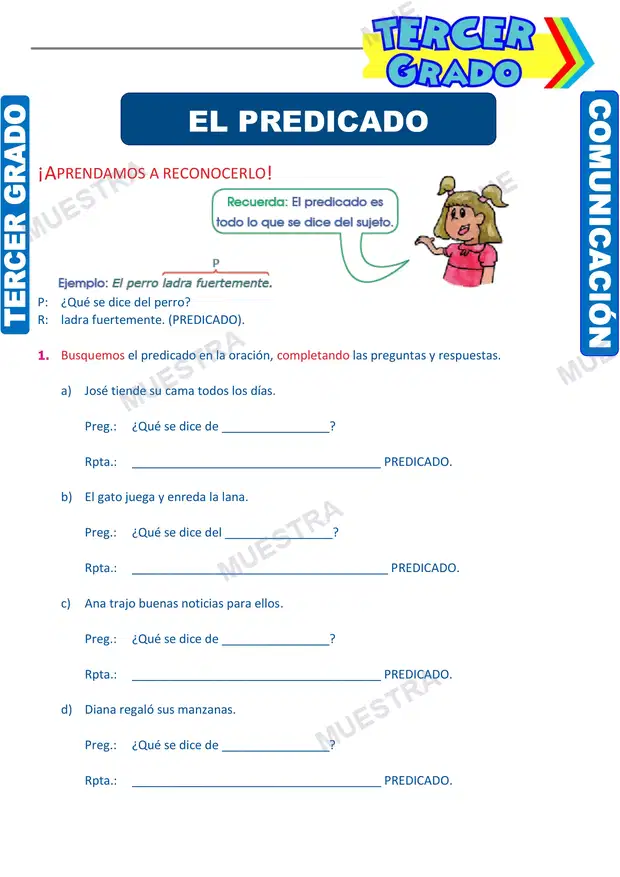 Núcleo y Modificadores del Predicado