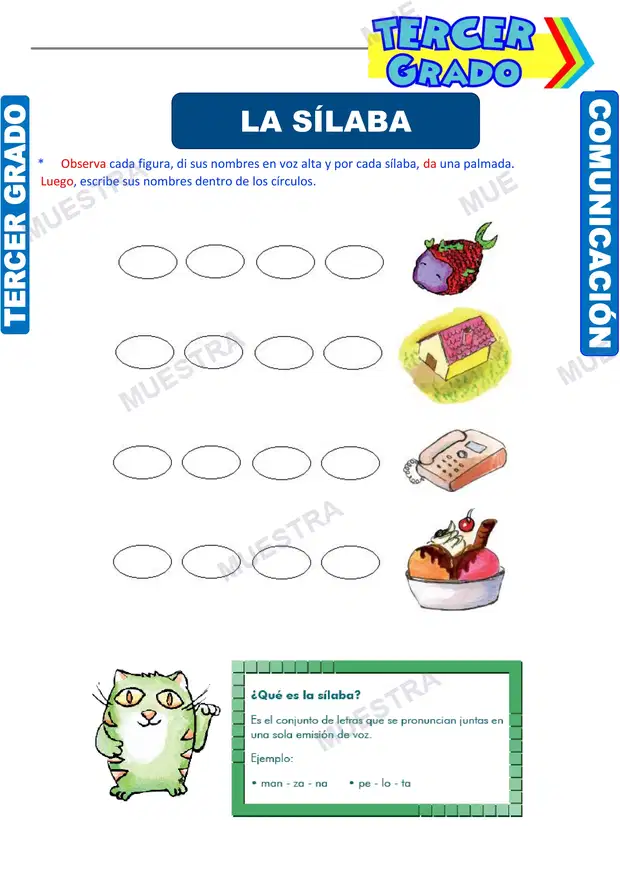 Práctica de la Sílaba