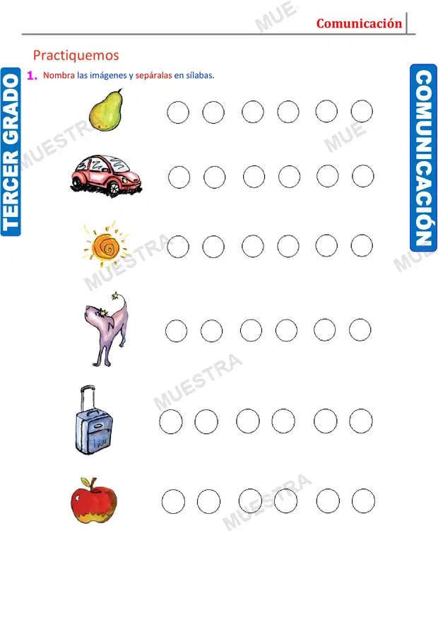 Muestra de Práctica de la Sílaba
