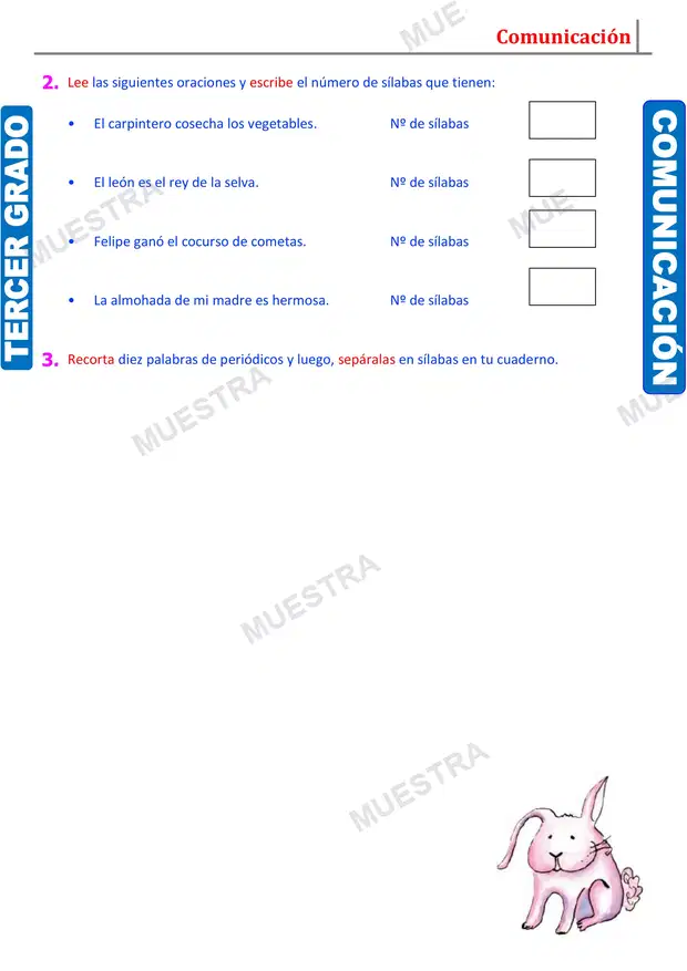Muestra de Práctica de la Sílaba