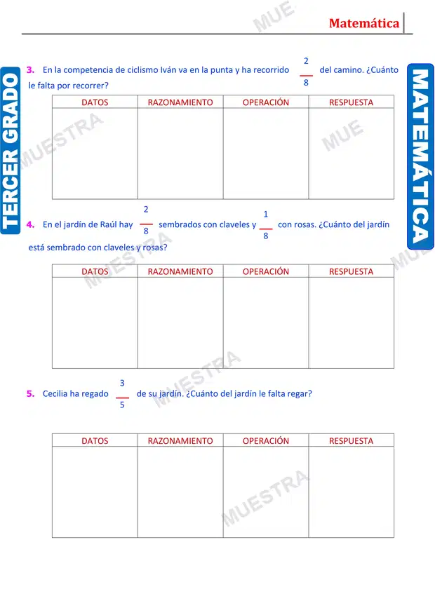Muestra de Problemas con Fracciones (2)