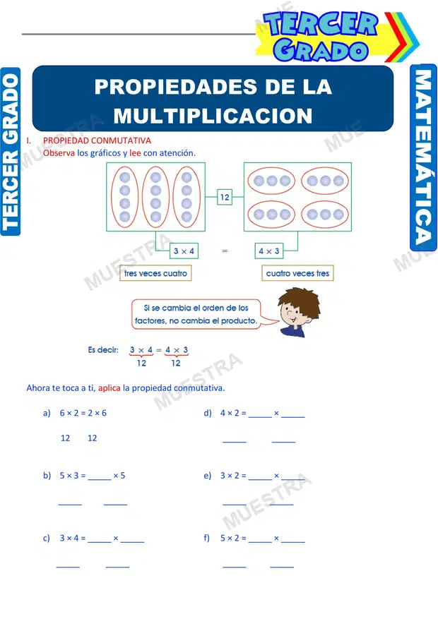 Propiedades de la Multiplicación (2)