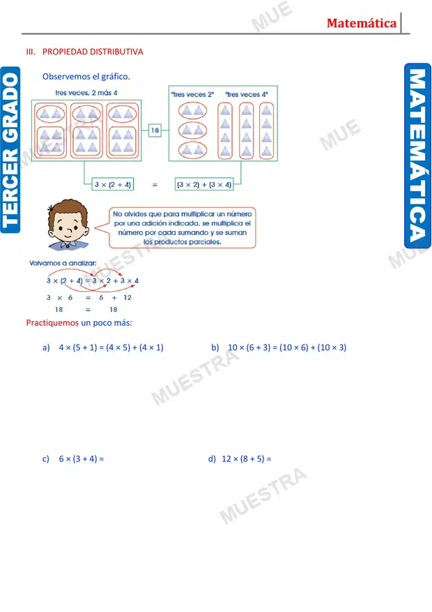 Muestra de Propiedades de la Multiplicación (2)