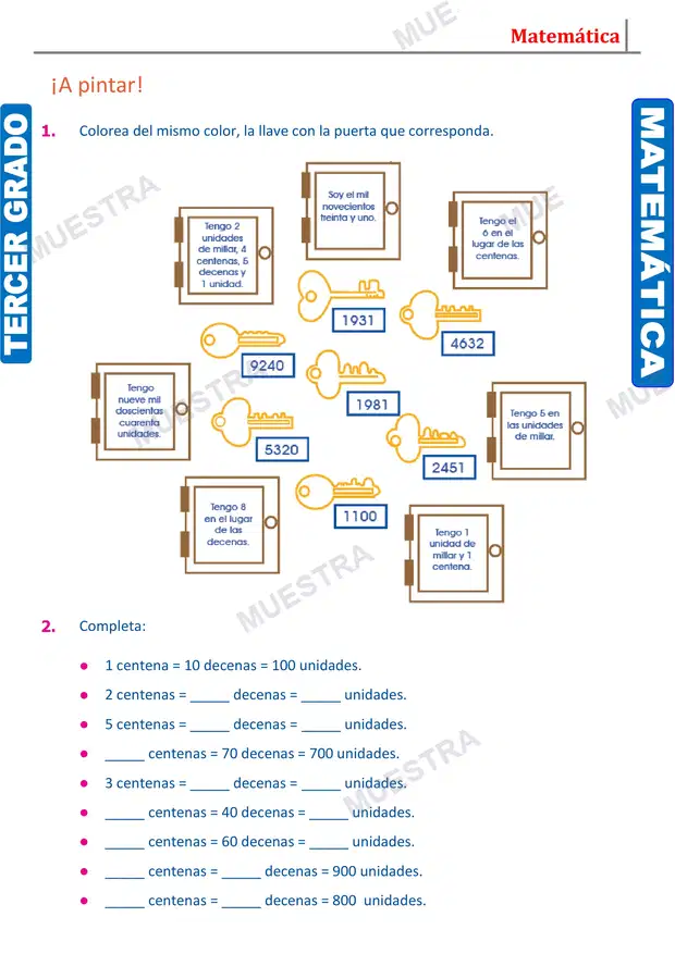 Muestra de Representación Gráfica de los Números (2)