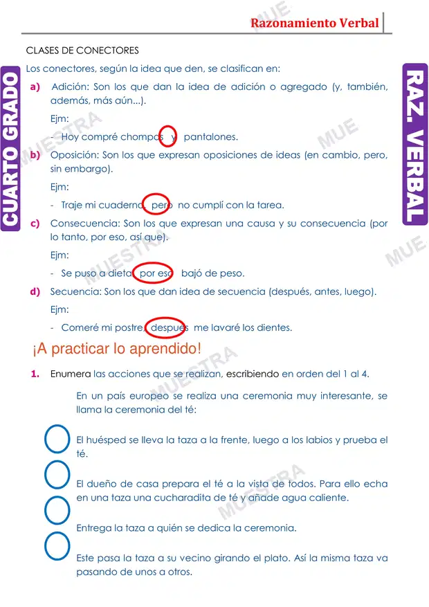 Muestra de Conectando las Palabras