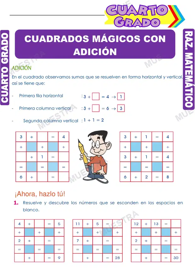 Cuadrados Mágicos con Adición