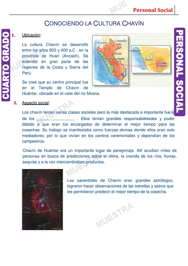 Muestra de Cultura Chavin Resumen