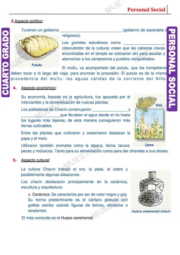Muestra de Cultura Chavin Resumen