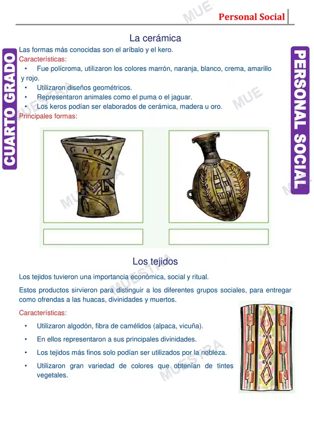 Muestra de Cultura en el Tahuantinsuyo