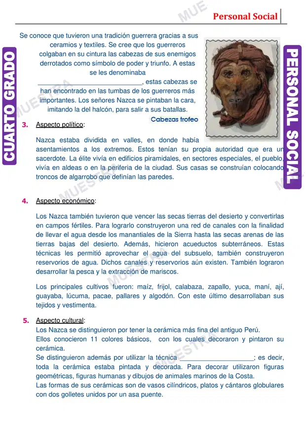 Muestra de Cultura Nazca Resumen