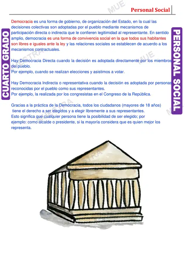 Muestra de Definición de Democracia