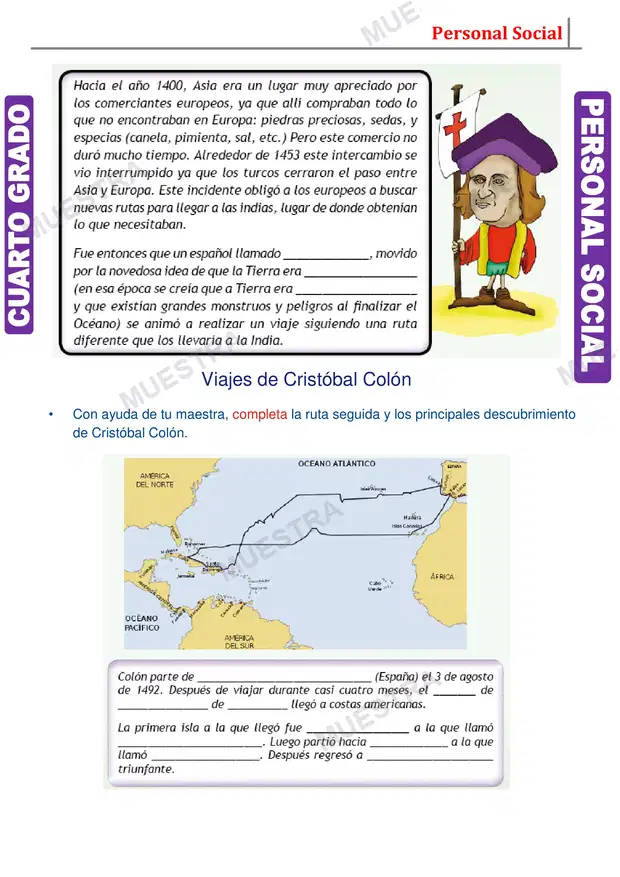 Muestra de Descubrimiento de América