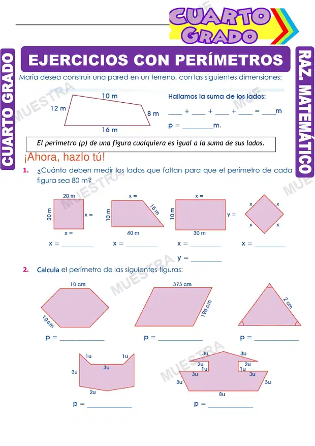 Ejercicios con Perímetros