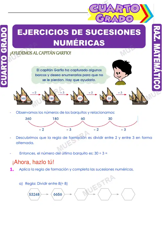 Ejercicios de Sucesiones Numéricas