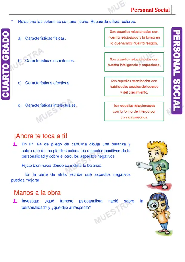 Muestra de La Personalidad