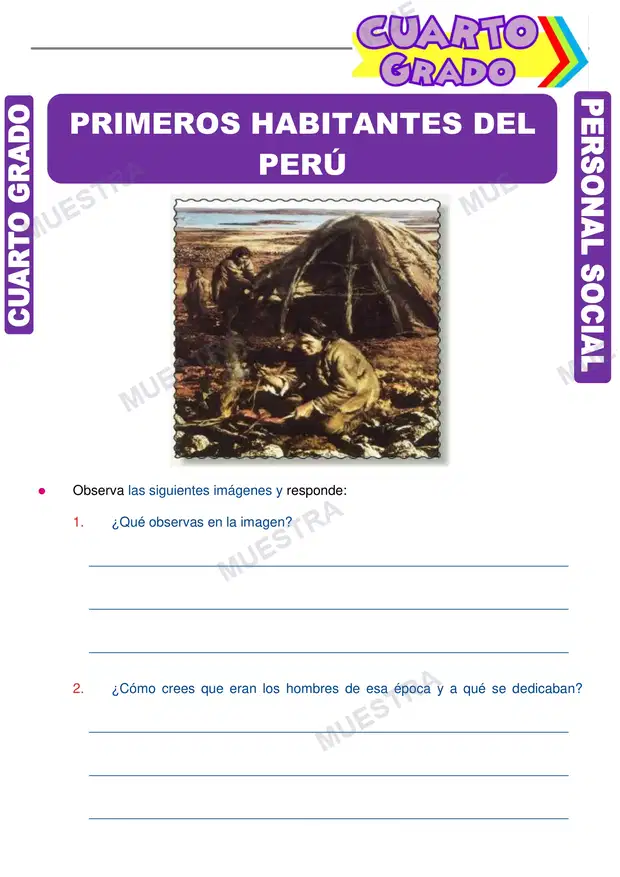 Primeros Habitantes del Perú