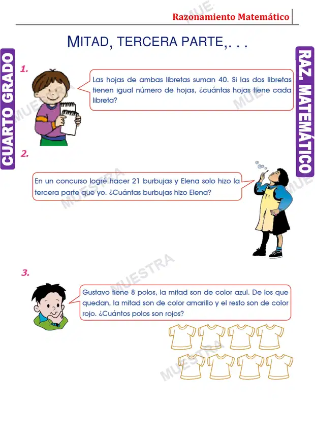 Muestra de Problemas con Divisiones
