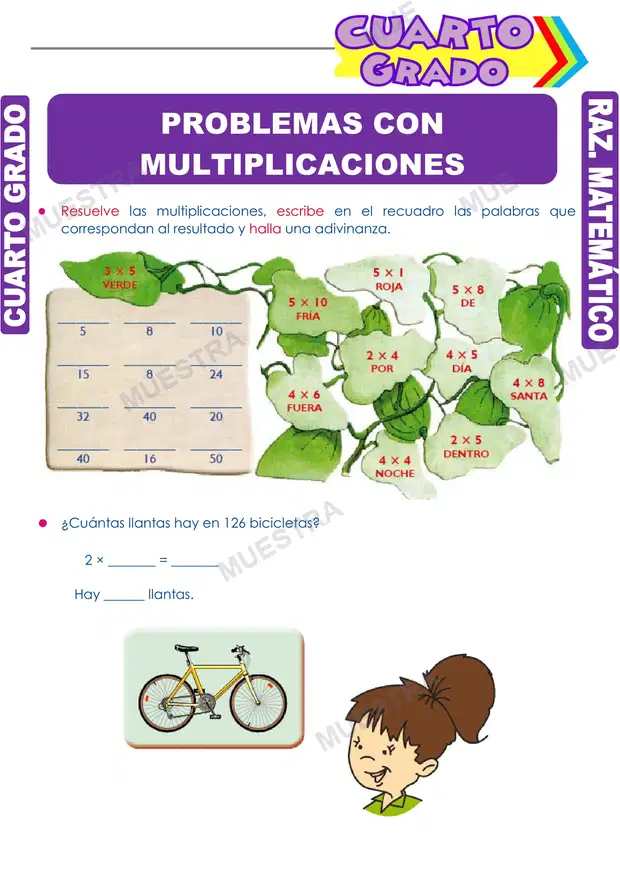 Problemas con Multiplicaciones