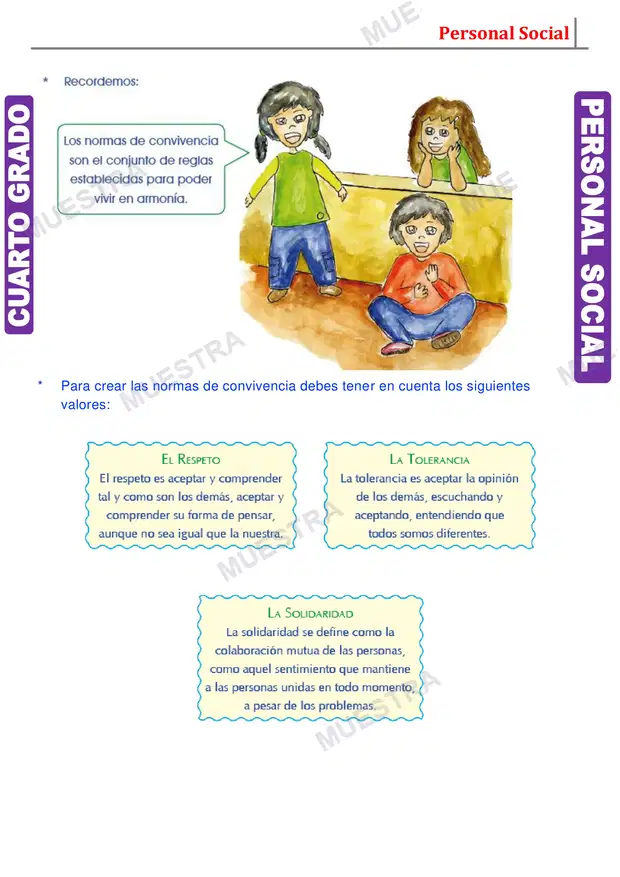 Muestra de Reglas de Convivencia