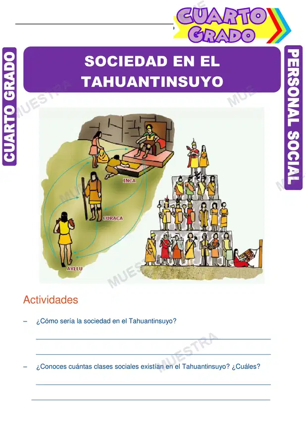 Sociedad en el Tahuantinsuyo