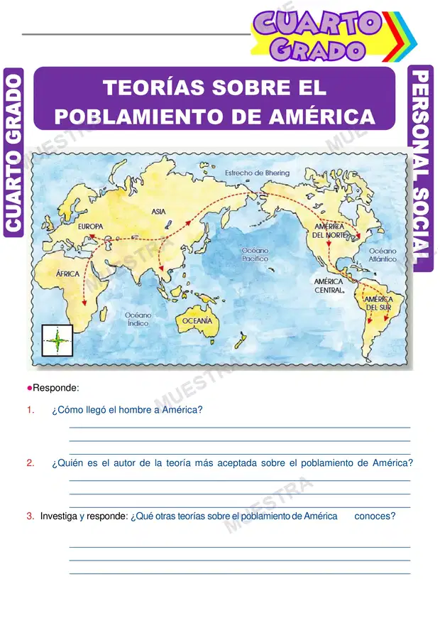 Teorías Sobre el Poblamiento de América