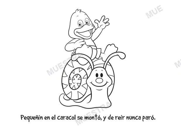 Muestra de Cuento para Colorear, Club Pequeñín