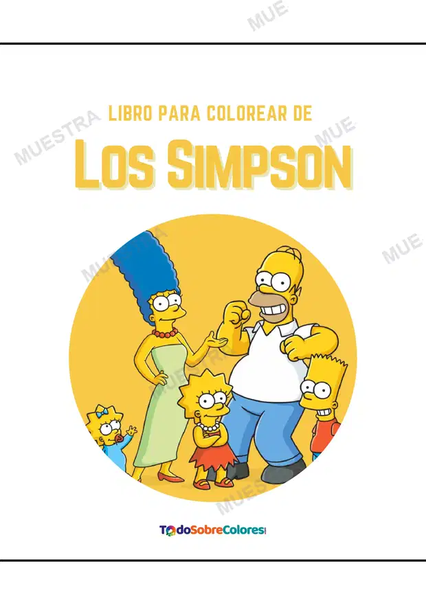 Libro para Colorear de los Simpson