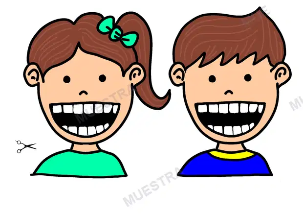 Muestra de El Niño y la Niña Come (plantillas)