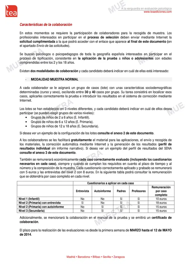 Muestra de Hoja de informacion sobre el proyecto SENA