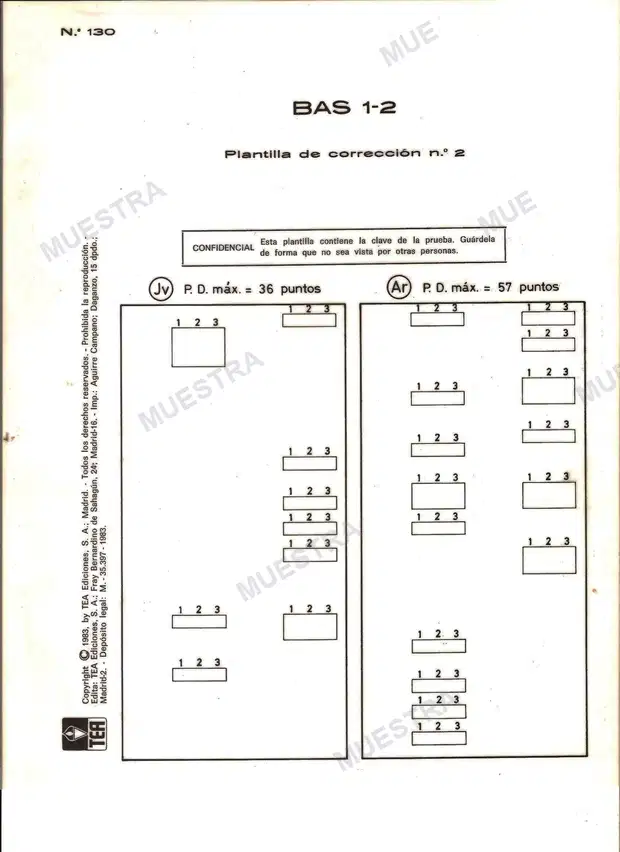 Muestra de PLANTILLAS