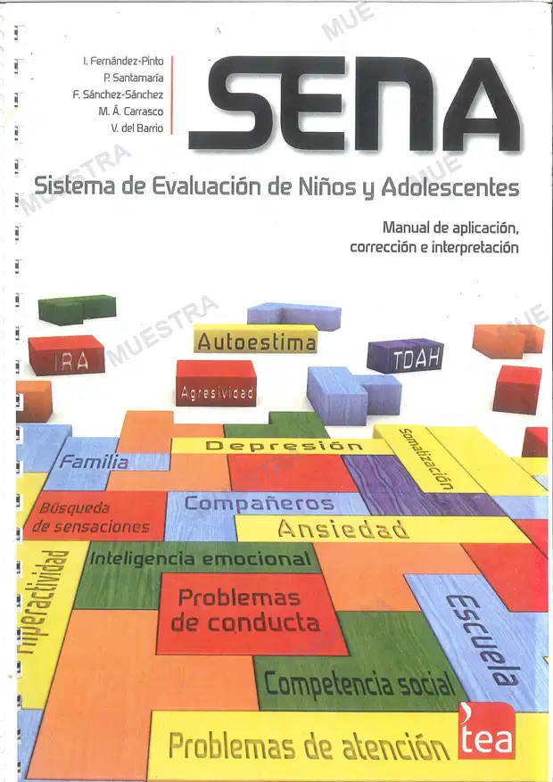SENA. Manual de aplicación, corrección e interpretación