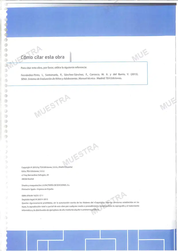 Muestra de SENA. Manual Técnico