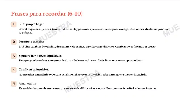 Muestra de 30 Cosas que No Quiero que Mi Hijo Olvide