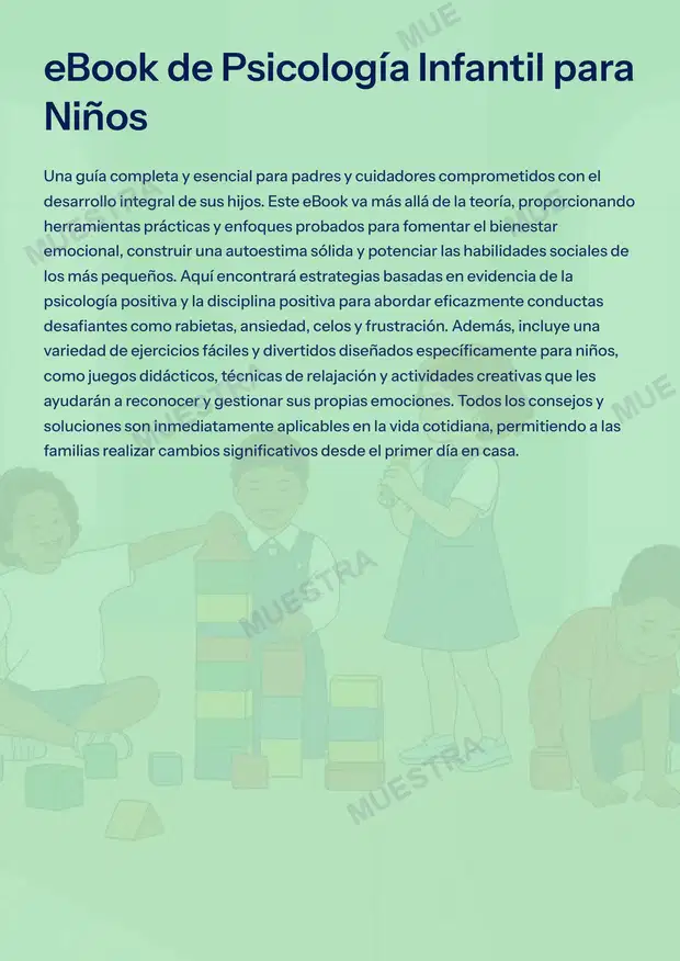 Muestra de Psicología Infantil para Niños