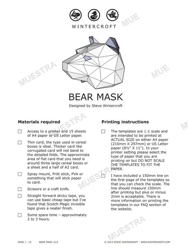 Bear Full V2.0mask