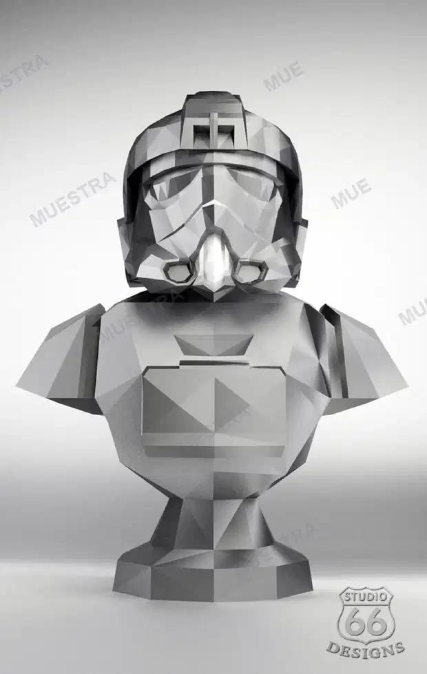 busto piloto star wars