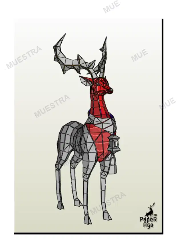 Christmas Deer H958 W315 L579