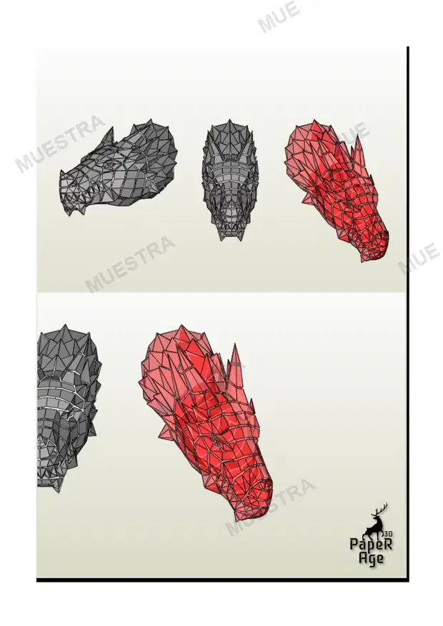 Dragones Cabezas Juego de Tronos Plantillas