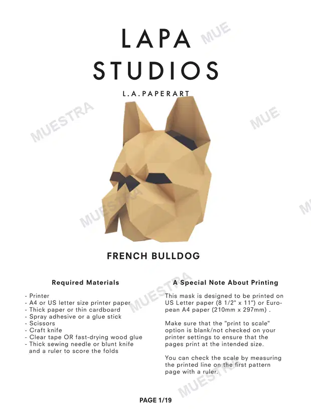 FrenchBulldog Mask (2)