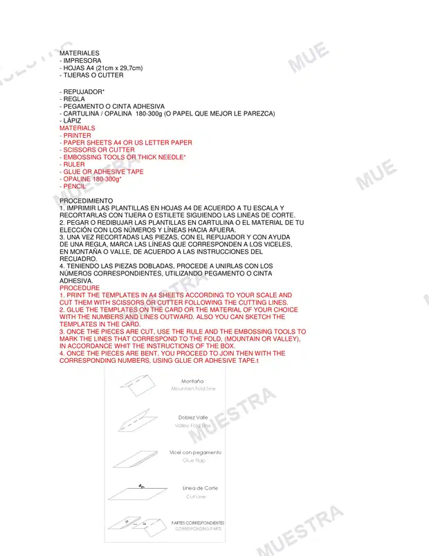 INSTRUCCIONES DE ARMADO -