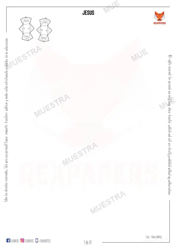 Muestra de Jesus - Plantillas