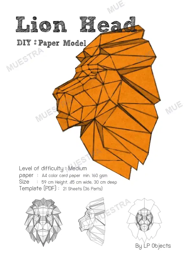 LION HEAD by LP Objects MANUAL