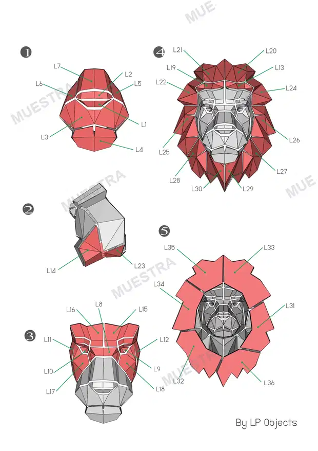 Muestra de LION HEAD by LP Objects MANUAL